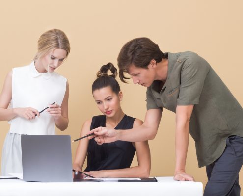 People collaborating at work